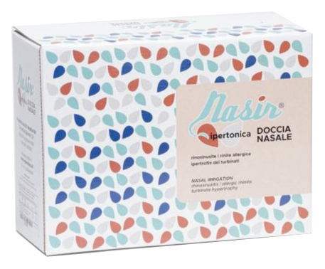 SOLUZIONE FISIOLOGICA IPERTONICA STERILE NASIR 8 SACCHE VERSIONE DA 250ML - farmasorriso.com