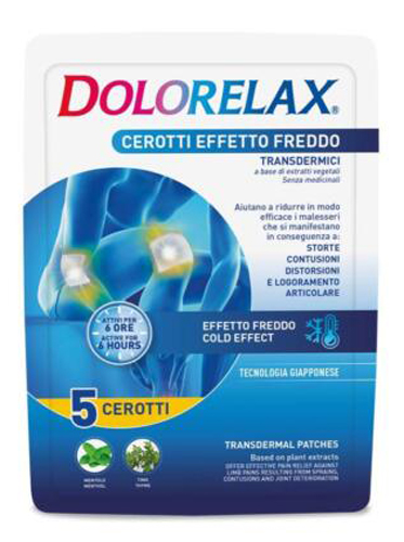 DOLORELAX CEROTTO EFFETTO FREDDO 5 PEZZI - farmasorriso.com