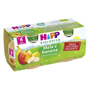 HIPP BIO FRUTTA GRATTUGGIATA MELA BANANA 4X100 G - farmasorriso.com