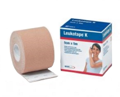BENDA ADESIVA LEUKOTAPE K PER TAPING FISIOTERAPICO LARGHEZZA 5 CM LUNGHEZZA 5 M COLOR CARNE IN ROTOLO - farmasorriso.com