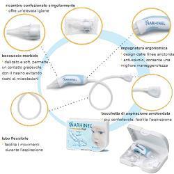 ASPIRATORE NASALE NARHINEL + 2 RICAMBI SOFT ARTICOLO 526403 - farmasorriso.com