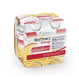 RESOURCE ENERGY VANIGLIA 4 BOTTIGLIE 200 ML NUOVO PACKAGING - farmasorriso.com