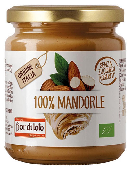 FIOR DI LOTO CREMA 100% DI MANDORLE TOSTATE - farmasorriso.com