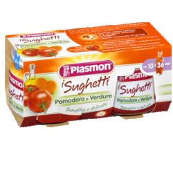 PLASMON SUGHETTO POMODORO E VERDURE 80 G X 2 PEZZI - farmasorriso.com