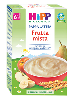 HIPP BIO PAPPA LATTEA FRUTTA MISTA 250 G - farmasorriso.com