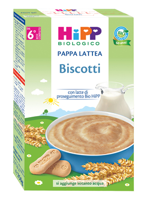 HIPP BIO PAPPA LATTEA BISCOTTI 250 G - farmasorriso.com