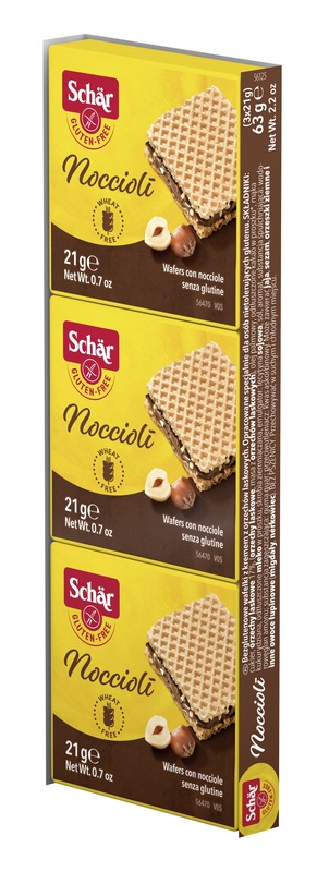 SCHAR NOCCIOLI' WAFERS CON NOCCIOLE 3 PEZZI DA 21 G - farmasorriso.com