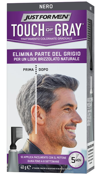 JUST FOR MEN TOUCH OF GRAY NERO 40 G - farmasorriso.com