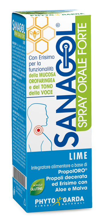 SANAGOL SPRAY FORTE PROPOLI LIME 20 ML - farmasorriso.com