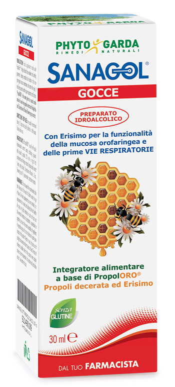 SANAGOL GOCCE PROPOLI ESTRATTO IDROALCOLICO 30 ML - farmasorriso.com