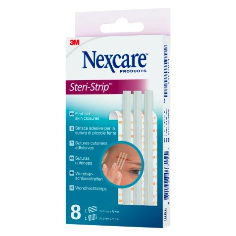 CEROTTO PER SUTURA NEXCARE STERISTRIP 6X75 MM + 3X75 MM - farmasorriso.com