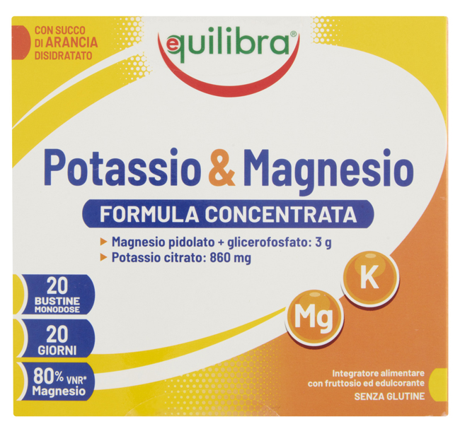 POTASSIO & MAGNESIO FROMULA CONCENTRATA 20 BUSTINE MONODOSE - farmasorriso.com