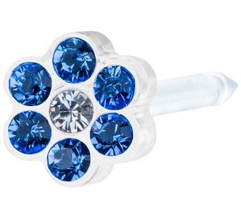 BLOMDAHL FORALOBO MP DAISY 5MM SAPPHIRE/CRYSTAL - farmasorriso.com