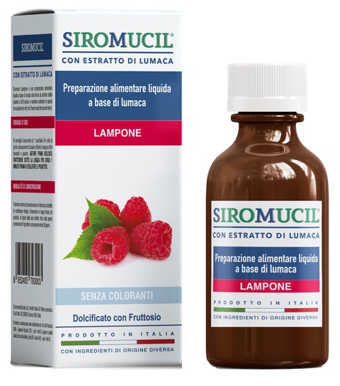 SIROMUCIL PREPARATO ALIMENTARE CON ESTRATTO DI LUMACA AL LAMPONE 150 ML - farmasorriso.com