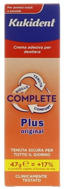 KUKIDENT PLUS COMPLETE CREMA ADESIVA PER PROTESI DENTARIE 47 G - farmasorriso.com