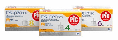 AGO PER PENNA DA INSULINA PIC INSUPEN GAUGE 33 4 MM 100 PEZZI - farmasorriso.com