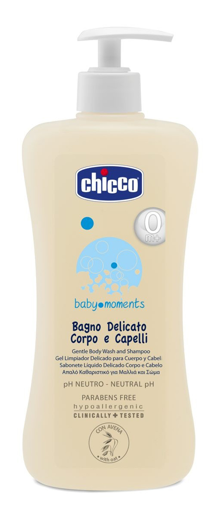 CHICCO COSMETICI BABY MOMENTS CORPO CAPELLI 500 ML - farmasorriso.com