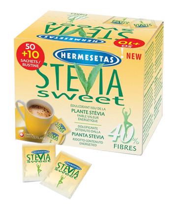 HERMESETAS STEVIA 50+10 BUSTINE - farmasorriso.com