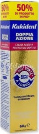 KUKIDENT PLUS DOPPIA AZIONE CREMA ADESIVA PER PROTESI DENTARIE 60 G - farmasorriso.com