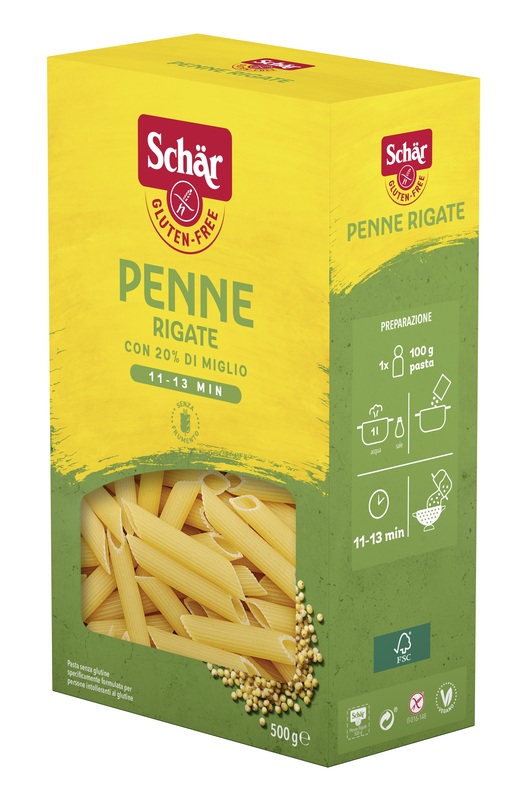 SCHAR PENNE RIGATE 500 G - farmasorriso.com