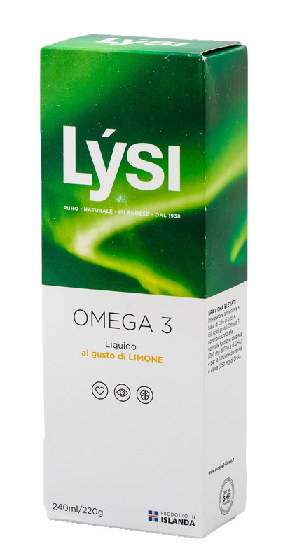 LYSI OMEGA3 LIQUIDO LIMONE 240 ML - farmasorriso.com