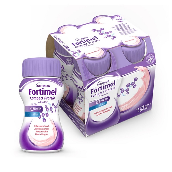 FORTIMEL COMPACT PROTEIN FRAGOLA 4 BOTTIGLIE 125 ML - farmasorriso.com