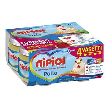 NIPIOL OMOGENEIZZATO VITELLO 120 G 4 PEZZI - farmasorriso.com