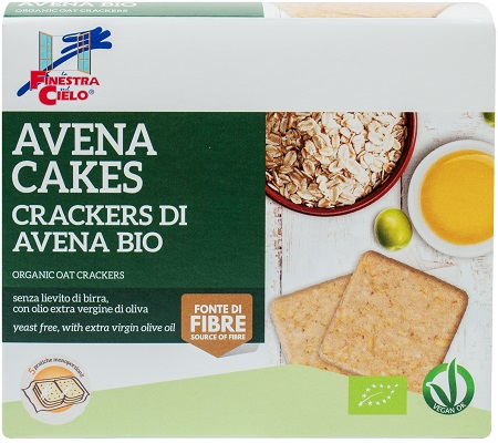 FSC AVENACAKES CRACKERS DI AVENA BIO VEGAN SENZA LIEVITO DI BIRRA CON OLIO EXTRAVERGINE DI OLIVA 250 G - farmasorriso.com
