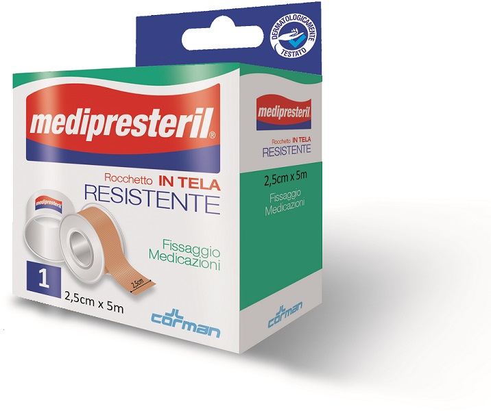 CEROTTO IN ROCCHETTO IN TELA MEDIPRESTERIL 5X250CM - farmasorriso.com