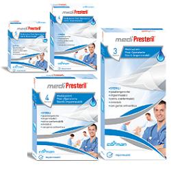 MEDICAZIONE MEDIPRESTERIL POST OPERATORIA IMPERMEABILE STERILE 10X15CM 4 PEZZI - farmasorriso.com