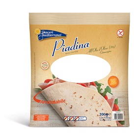PIACERI MEDITERRANEI PIADINA OLIO D'OLIVA 200 GRAMMI - farmasorriso.com
