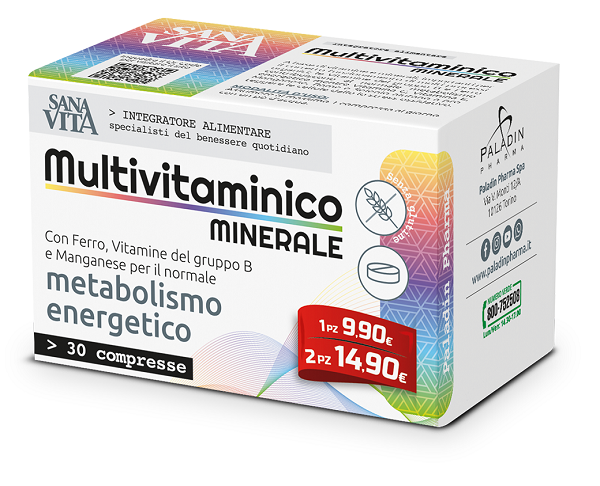SANAVITA MULTIVITAMINICO MINERALE 30 COMPRESSE - farmasorriso.com