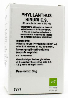 PHYLLANTHUS NIRURI ESTRATTO SECCO 60 CAPSULE - farmasorriso.com