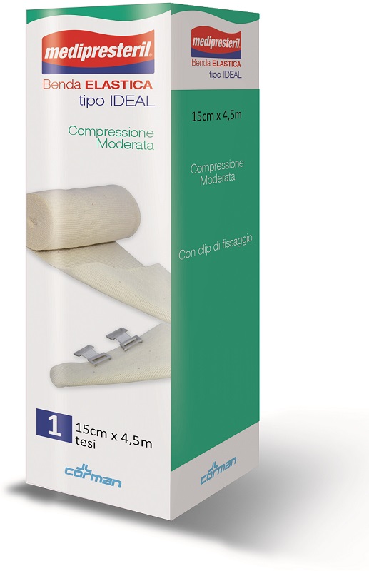 BENDA ELASTICA MEDIPRESTERIL IDEAL CM15X45MT - farmasorriso.com