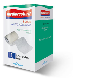 BENDA ADESIVA MEDIPRESTERIL 8X400 CM - farmasorriso.com