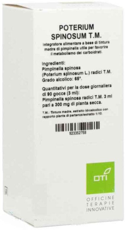 POTERIUM SPINOSUM TINTURA MADRE GOCCE 100ML - farmasorriso.com