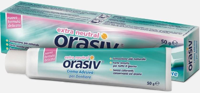 ORASIV EXTRA CREMA NEUTRAL ADESIVA PER PROTESI DENTARIA 50 G - farmasorriso.com