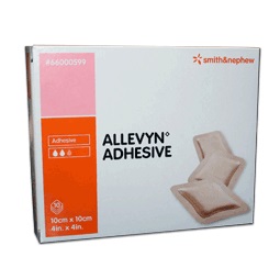 MEDICAZIONE ALLEVYN ADHESIVE 10 CM X 10 CM 10 PEZZI - farmasorriso.com