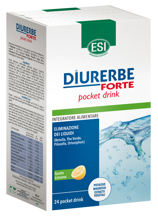 ESI DIURERBE FORTE POCKET DRINK LIMONE 24 X 20 ML - farmasorriso.com