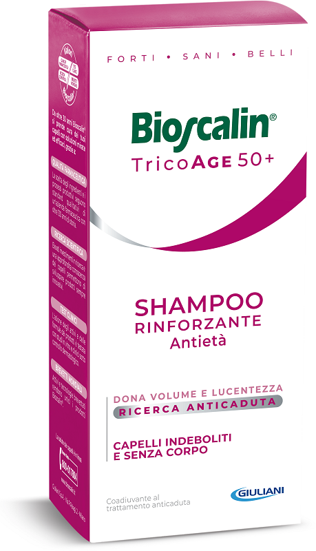 BIOSCALIN TRICOAGE SHAMPOO RINFORZANTE ANTIETA' 200 ML - farmasorriso.com