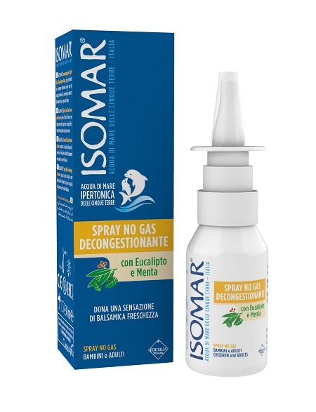 ISOMAR SOLUZIONE ACQUA MARE NASO IPERTONICA NASO SPRAY DECONGESTIONANTE 30 ML - farmasorriso.com