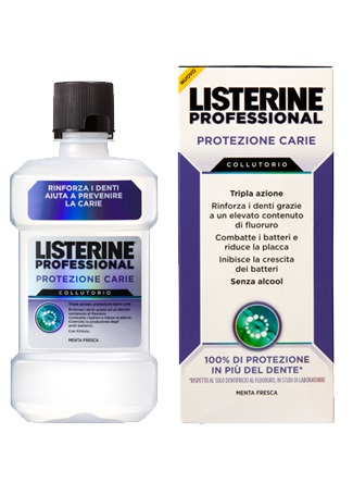 LISTERINE PROFESSIONAL PROTEZIONE CARIE 250 ML - farmasorriso.com
