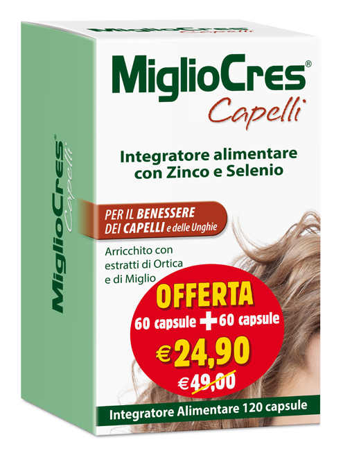 MIGLIOCRES 60+60 CAPSULE 60 G PROMOZIONE - farmasorriso.com