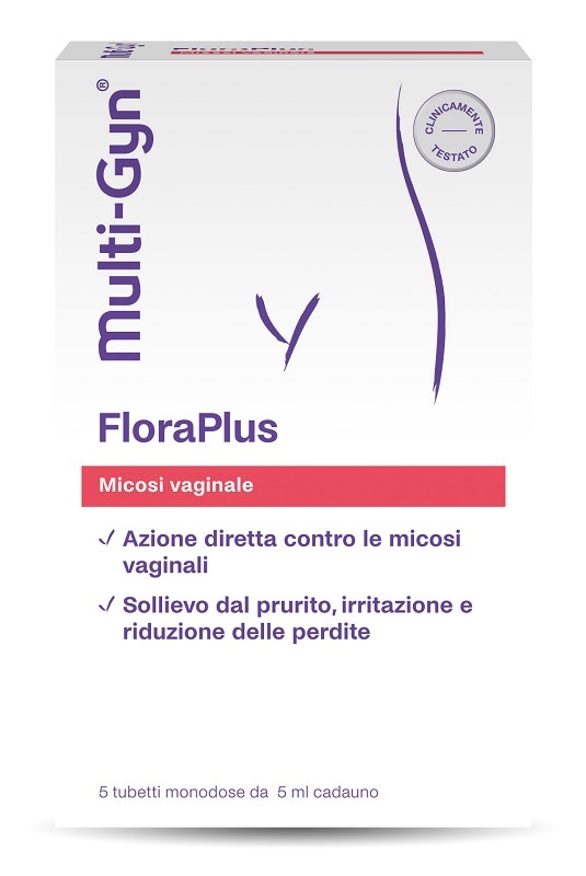 FLORAPLUS MULTI-GYN CANDIDOSI VAGINALE 5 TUBETTI X 5 ML - farmasorriso.com