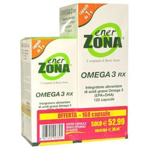 ENERZONA OMEGA 3 RX 120+48 CAPSULE OFFERTA CONVENIENZA - farmasorriso.com
