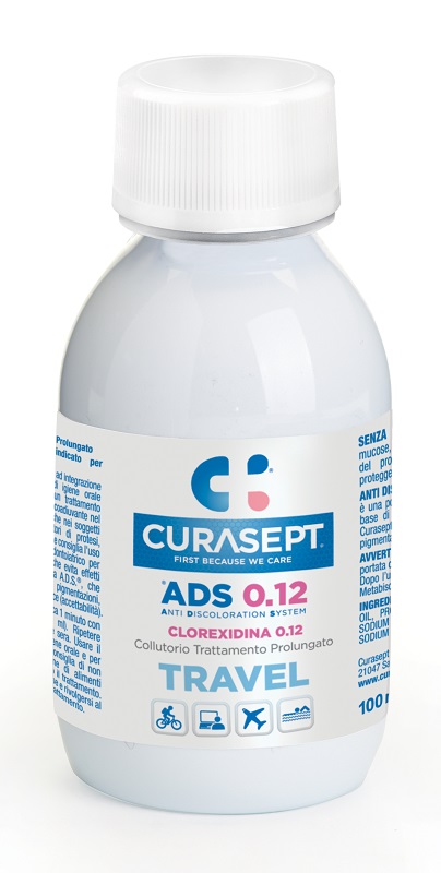 CURASEPT COLLUTORIO 0,12 TRAVEL ADS 100 ML - farmasorriso.com