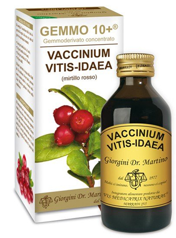 GEMMO 10+ MIRTILLO ROSSO LIQUIDO ANALCOLICO 100 ML - farmasorriso.com
