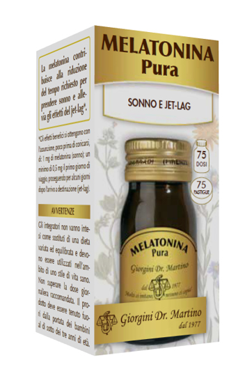 MELATONINA PURA 75 PASTIGLIE - farmasorriso.com