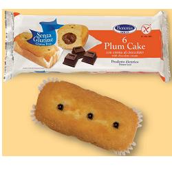 BONONIA PLUMCAKE CREMA CIOCCOLATO SENZA GLUTINE 6 X 45 G - farmasorriso.com