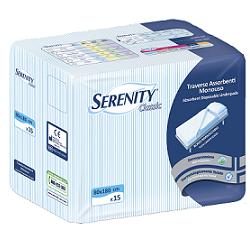 TRAVERSA SALVAMATERASSO PER INCONTINENZA SERENITY CLASSIC ALOE 80X180CM 15 PEZZI FARMABILITY - farmasorriso.com